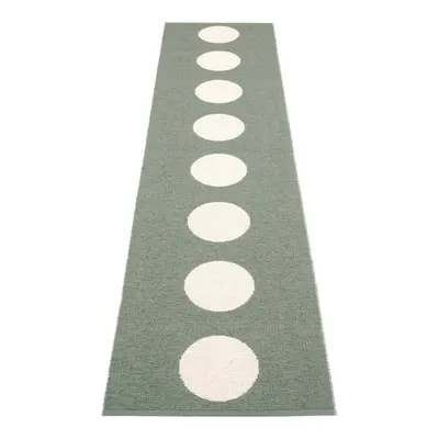Covor tip traversă pentru interior și exterior verde 70x300 cm Vera Army – Pappelina