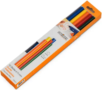 Bastoane din silicon pentru lipire la cald Steinel - Pentru decorare 11 mm, 250 mm, 10 bucăți
