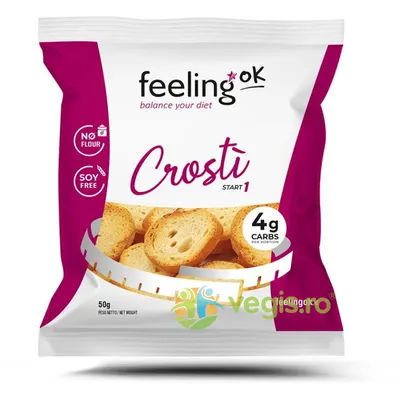 Crutoane (Crostino) Proteice, Low-Carb cu Masline 50g