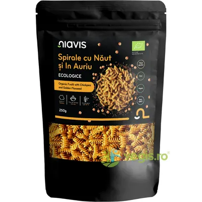 Spirale cu Naut si In Auriu fara Gluten Ecologice/Bio 250g