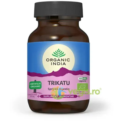 Trikatu (Sprijina Digestia, Formula Ayurvedica Traditionala) Ecologic/Bio 60cps vegetale