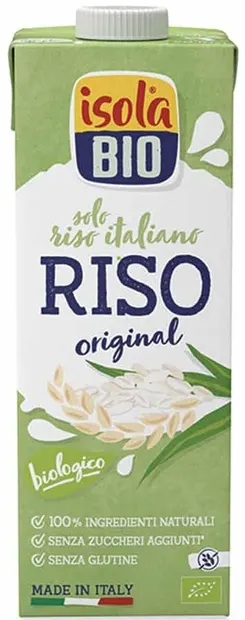 Băutură organică din orez, fără gluten, 1 l, Isola Bio