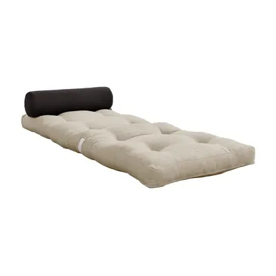 Saltea futon gri/bej 70x200 cm Wrap Linen Beige/Dark Grey – Karup Design