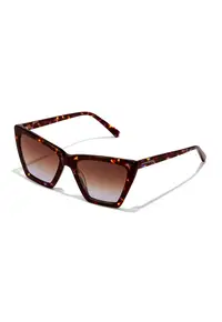 Ochelari de soare cat-eye unisex Flush - Maro inchis/Portocaliu stins/Ametist
