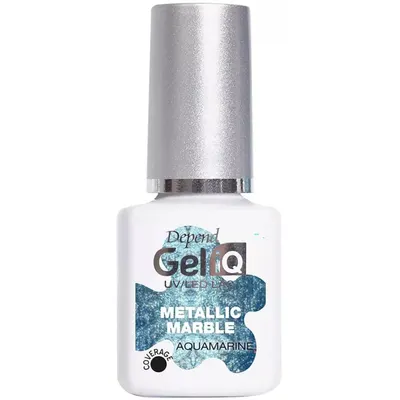 Oja Gel Depend IQ Metallic Marble, Aquamarine, 5 ml
