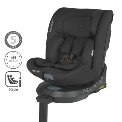 Scaun auto iSize, Coccolle Ario, 40-150 cm, Midnight Black