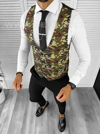 Vesta barbati slim fit camuflaj B8249 13