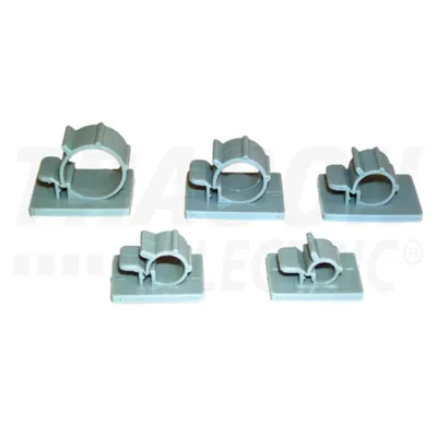 Clema autoadeziva pentru fixare cabluri si tevi, gri deschis TKCR-0708 d=7-8mm, PA6.6