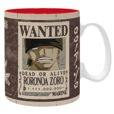 Cana One Piece - 460 ml - Zoro Wanted