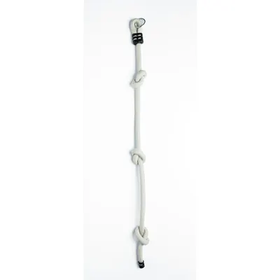 Sfoara de catarat, Dice, Pentru spatiul de joaca, Cu noduri, Pana la 260 cm, Din sfoara impletita de 26 mm, 3 ani+, Beige