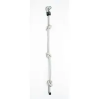 Sfoara de catarat, Dice, Pentru spatiul de joaca, Cu noduri, Pana la 260 cm, Din sfoara impletita de 26 mm, 3 ani+, Beige