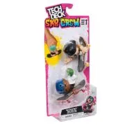 Tech Dech Sk8 Crew Pachet 2 Seturi Placa si Figurina 9. 6cm Sapca Neagra si Casca Albastra