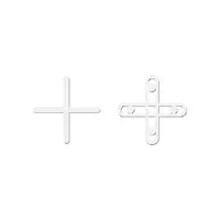 Distantieri cruce pentru placi de gresie, faianta si placi, rost 5mm, 250buc - BIHUI-TSC5250