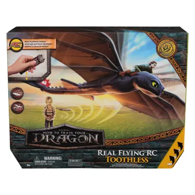 Figurina zburatoare cu radiocomanda, DreamWorks Dragons, Toothless, 6074369