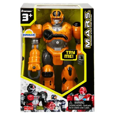 Robot cu functii, Happy Kid, M.A.R.S. 17 cm, Portocaliu