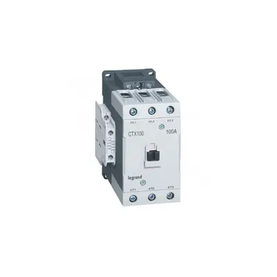Contactor tripolar CTX³ 65 - 100 A - 110 V~ - 2 NO + 2 NC - lug terminals