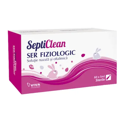 Septiclean Ser fiziologic, Viva Pharma | 60 monodoze x 5 ml