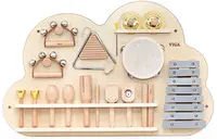 Set de perete din lemn Viga Toys -Instrumente muzicale