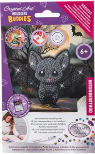 Set de broderie cu diamante Craft Buddy - Crystal Art Buddies: Liliac, 7 piese