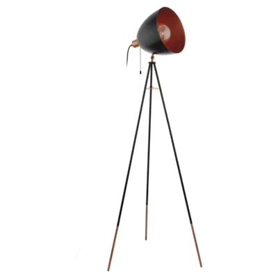Lampa pardoseala CHESTER negru, copper 220-240V,50/60Hz IP20