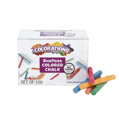 Cretă colorată - 100 buc