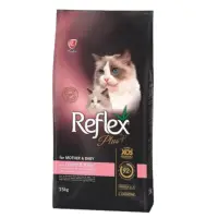 REFLEX Plus Mother & Baby, Miel, hrană uscată pisici junior, 15kg