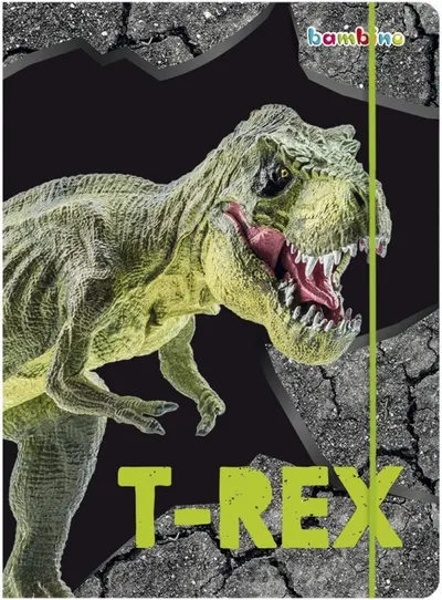 Dosar cu bandă elastică Bambino Premium T-Rex - A4