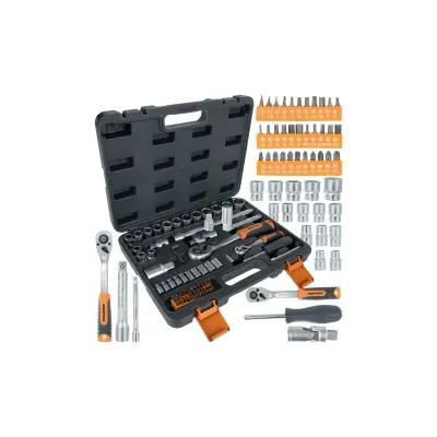 Set de scule profesionale, Bigstren, 72 piese, otel carbon, valiza depozitare