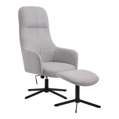 Fotoliu gri deschis pivotant de relaxare Manning – Unique Furniture