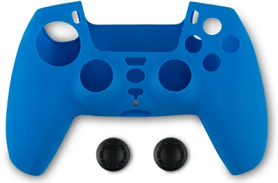 Husă din silicon pentru controler și protecție pentru butoane Spartan Gear - DualSense, albastru (PS5)