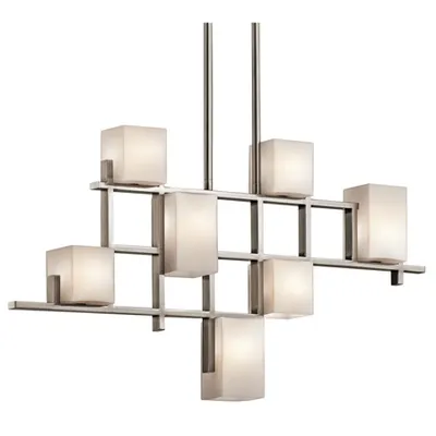 Corp de iluminat suspendat, lustra City Lights 7 Light Linear Chandelier
