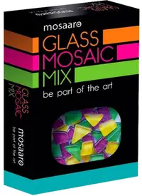 Amestec de mozaic Mosaaro - Verde, galben, sclipici violet