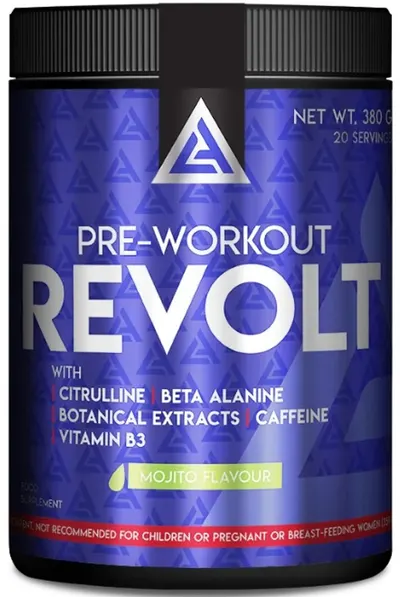 Pre-Workout Revolt, mojito, 380 g, Lazar Angelov Nutrition