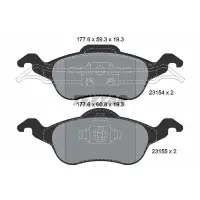 Set placute frana, frana disc TEXTAR 2315402