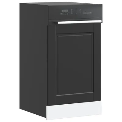 vidaXL Panou pentru mașină de spălat vase Porto Negru 45x1,5x57 cm lemn prelucrat