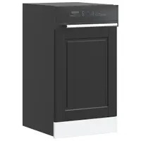 vidaXL Panou pentru mașină de spălat vase Porto Negru 45x1,5x57 cm lemn prelucrat