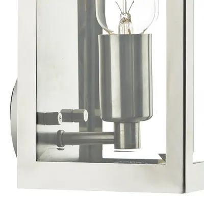 Aplica Era Outdoor Wall Light Stainless Steel Glass IP44
