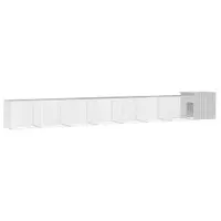 vidaXL Coteț pentru păsări, gri, 800x91x100 cm, oțel galvanizat