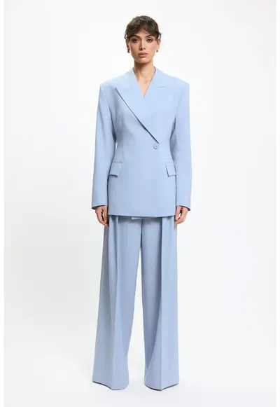 Studio Sacou dama albastru - croiala cambrata - stil elegant - Albastru