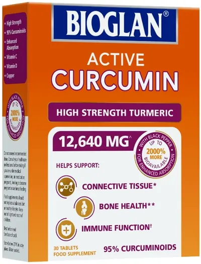 Active Curcumin, 30 tablete, Bioglan