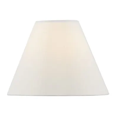 Abajur Blenheim Ivory Faux Silk Tapered Drum Shade 21cm