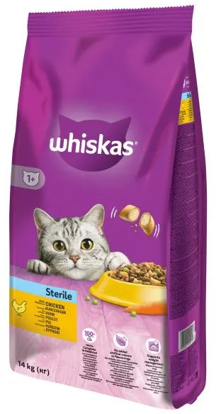 Whiskas Sterile Pui - 1-4-kg,whiskas
