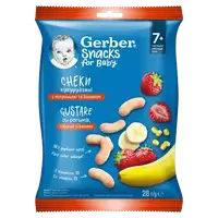 Gustare cu porumb capsuni si banane de la 7 luni, 28g, Gerber
