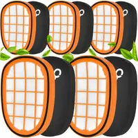 Set 5 Filtre NewEvo, compatibile cu Philips SpeedPro Max, SpeedPro Max Aqua, SpeedPro Max Aqua PLUS, Portocaliu