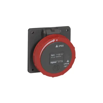 Panou montaj priza fixing centre Hypra -IP66/67-55 - 380/415 V~-16 A - 3P+N+E