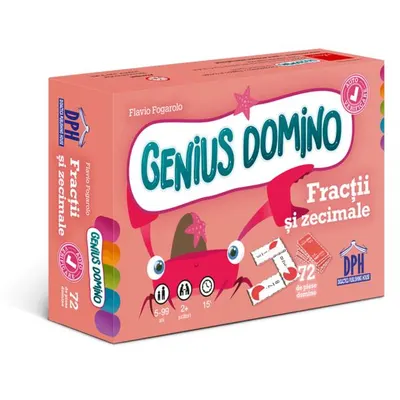 Genius domino: Fracții și zecimale - Board book - Flavio Fogarolo