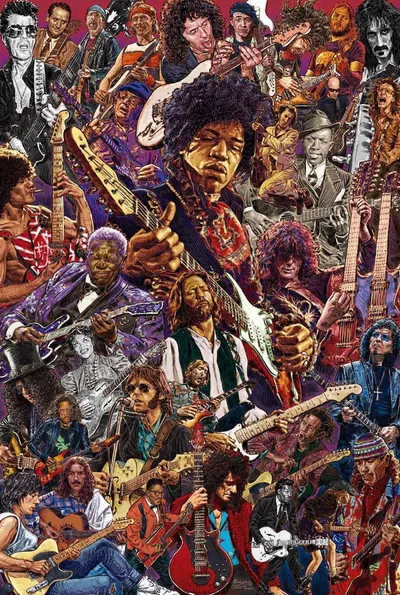 Poster Erik Music: Legendary Guitarists
