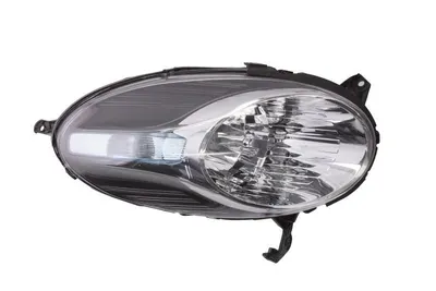 Far dreapta potrivit NISSAN MICRA 2003-2010 - (H4, electric, fundal argintiu)