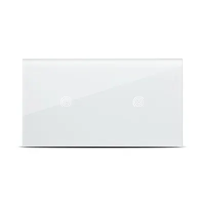 Panou dublu alb 1T+1T, aparataj touch PULSAR NS