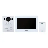 KIT Videointerfon Wi-Fi Hybrid Dahua DHI-KTX01(S), 2MP, 7 inch TFT capacitive, conexiune cu 2 fire, IP65, IK07, control acces, montaj aplicat